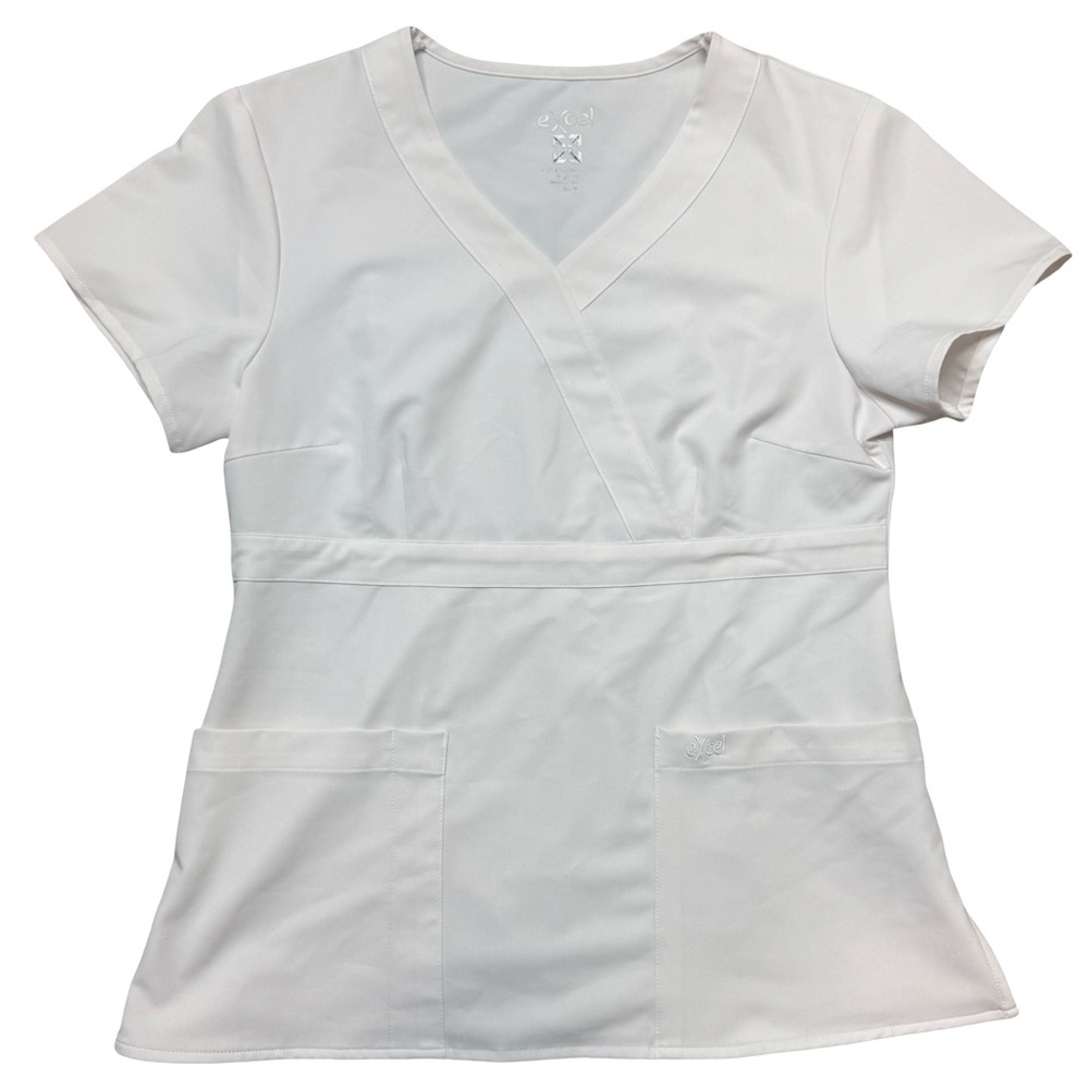 Excel Women's White Scrub Top